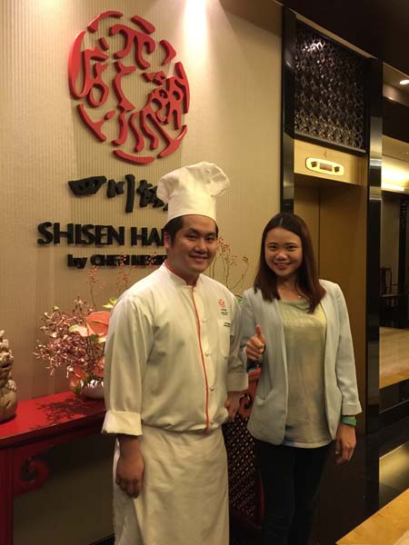 Shisen Hanten Chef Yuki with Roslyn Foo