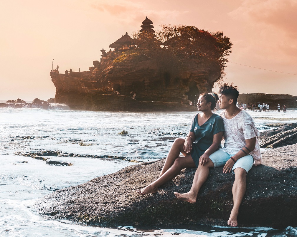 Searching For Us - Travelling at Tanah Lot, Bali, Indonesia