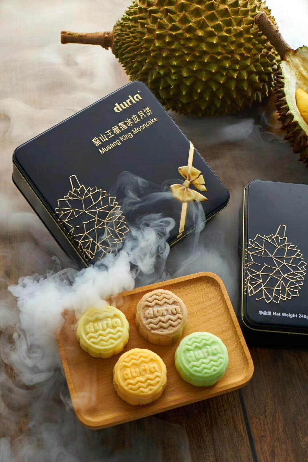 Musang King Snowy Skin Mooncake - 4 flavours